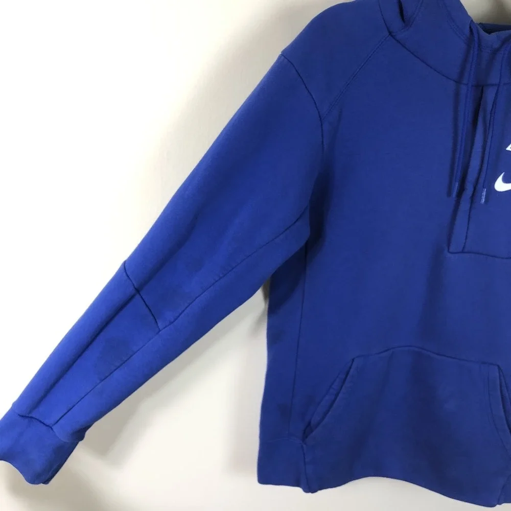 Duke Blue Devils Nike Pullover Hoodie Men's Sz S Blue White NCAA Basketball Rare